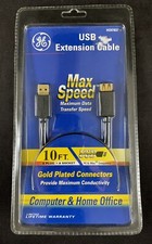 GE USB 10ft Max Speed Gold Plated Extension Cable H097837 picture