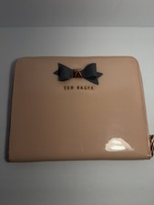 Ted Baker iPad Tablet Cover Case Pink Black Bow EUC picture