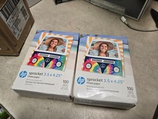 X2 LOT HP Sprocket Photo Paper 3.5 x 4.25