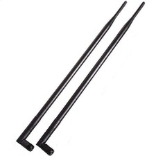 1.3ft 2x 10dBi WiFi Bluetooth Antenna 2.4GHz/5GHz/5.8GHz Large, Black picture