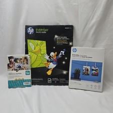 Lot of 3 Unopened Packs of Photopaper 4x6 5x7 8.5x11 Glossy picture