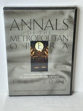 Annals Of The Metropolitan Opera Complete Chronicle CD-rom PC 1883-2000 New picture