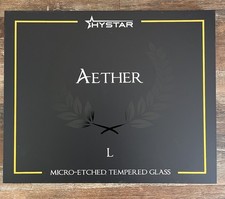 Hystar Aether Glass Gaming Mousepad Micro-Etched Tempered Glass White Large picture