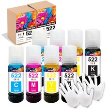 Lot 4-8 PK KOALA 522 Ink Replacement for Epsn. 522 Ink  ET-4700 4800 2720 2400 picture