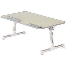 Amazon Basics Portable Foldable Adjustable Laptop Stand Tray Table Lap - Cream picture