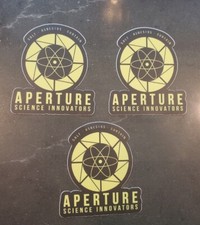 Aperture Laboratories STICKERS 3 PACK **WORLDWIDE 🌐 SHIPPING** picture