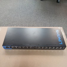Linksys LGS116  Network Switch w Power Adapter GIGABIT 16 PORT UNMANAGED picture