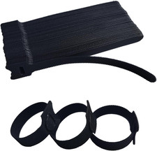6 Inches 60 PCS Black Reusable Cable Ties,Multi-Purpose Adjustable Cord Straps,C picture