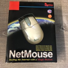 Vintage New In Box Genius NetMouse Wired Mouse Magic Button MD-6 Pin PS/2 Port picture