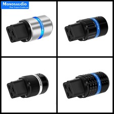 Pure Copper C19 20A IEC Plug HiFi Audio Power Cable Connector Power Female Plug picture