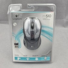 Logitech M510 BLK Wireless Optical Laser Precision Mouse Windows/Mac New Sealed picture