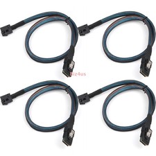 4PCS Mini SAS 36P SFF-8643 to SAS 36P SFF-8087 Raid Data Server Cable 50cm US picture