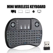 Mini Keyboard i8 2.4G Air Mouse Wireless with Touchpad, Backlit, Rechargeable picture