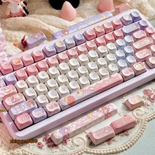 Card Captor SAKURA KINOMOTO SAKURA PBT Keycaps 142 Keys for Mechanical Keyboard  picture