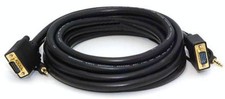 15FT VGA SVGA M/M Monitor Cable with 3.5mm Audio 15' NEW FAST SHIP picture