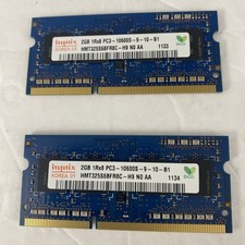Set Of (2) 2GB Laptop Memory RAM Hynix 1Rx8 PC3 - 10600S-9 - 10 - B1 picture