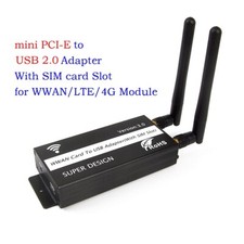 Mini PCI-E PCI-Express to USB Adapter with SIM Card Slot for WWAN/LTE/4G Module picture