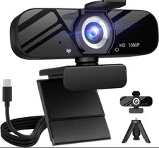 AutoFocus HD 1080p Webcam w/ Microphone, Privacy Cover, Tripod, Plug & Play ROHS picture