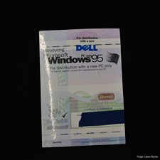Vintage Sealed Microsoft Windows 95 Dell OEM Software Pack 3.5 Floppy CD COA picture