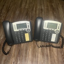 Lot of 2 Grandstream GXP2100 HD Voice PoE Business Office Display IP Phone picture