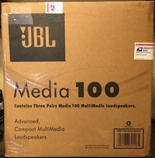 🆕 3X JBL harman/kardon Media 100 Multimedia Computer Speakers PC Desktop w/AUX picture