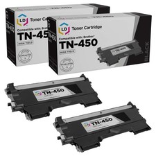 LD 2pk for Brother TN450 HY Toner DCP MFC Intellifax Printers 2840 2940 TN-450 picture