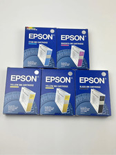 New Old Stock Epson Stylus Color 3000 Pro 5000 Lot of 5 Ink Cartridges-Expired J picture