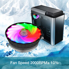 RGB Color CPU Cooler LED Air Heatsink Intel AMD PC Processor Desktop Cooling Fan picture