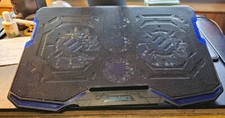 Enhance Cryogen Gaming Laptop Cooling Pad - 5 Quiet Cooler Fans and 2 USB Ports picture