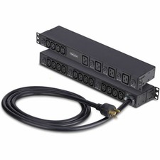StarTech 20-Outlet Rackmount PDU 1U Server Power Strip 8x Front and 12x Rear picture