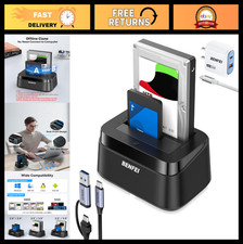 Dual Bay Hard Drive Docking Station, USB C, UASP Offline Clone, Tool-Free, 5Gbps picture
