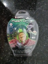 NEW SEALED Emtec Animal Design Novelty USB 2.0 Flash Drive 4GB TURTLE picture