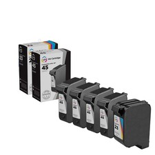 LD Reman Replacement HP 45 & 23 Combo Set - 4 51645A & 1 C1283D 5pk picture