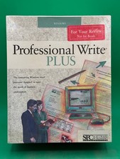 SPC Professional Write PLUS Windows Software Review Copy Boxed TC picture
