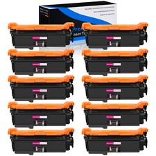 10PK Magenta Toner for HP CE403A 507A LaserJet 500 Color M551 M551dn M570 M575dn picture