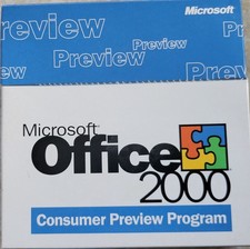 Microsoft Office 2000 Consumer Preview Program, 7 CDs picture