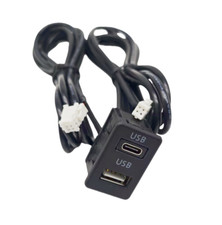 4 Pin 6 Pin to Type-C USB Panel Interface Extension For Car Dash Flush Mount ABS picture