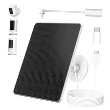 5W Solar Panel for Ring Camera, Compatible with Rings 1 White with 3600mAh picture