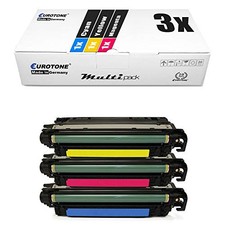 Eurotone 3x Toner Cartridge Compatible for HP CE401A+CE403A Multicolor picture