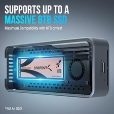 SPACE GRAY - SABRENT USB4 NVME SSD ENCLOSURE, TOOL-FREE, 3900MB/S -M.2 PCIE 4.0 picture