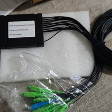 1x16 PLC Splitter Single-Mode Optical Network Cable SC-SC 3.0m Black picture