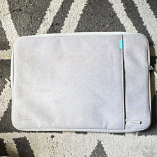 tomtoc 13in Gray Polyester Padded Laptop Sleeve Case, Zipper Closure picture
