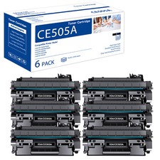 6PK CE505A Toner for HP 05A Black LaserJet P2055dn P2035 P2035n P2050 P2055x picture