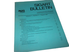 SIGART BULLETIN ARTIFICIAL INTELLIGENCE 1991-93 VINTAGE RARE LOT OF 7 PCS picture