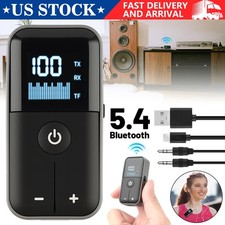 Bluetooth 5.4 Transmitter Receiver 3 in 1 20H Playtime Digital Display AUX 3.5mm picture