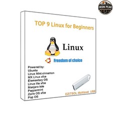 Linux Bootable USB Drive 32GB 9-in-1 Beginner Friendly Live Install picture