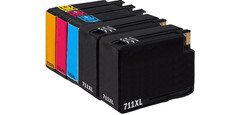 5 Pack Compatible HP 712 Ink 2 Black XL Y, C, M picture