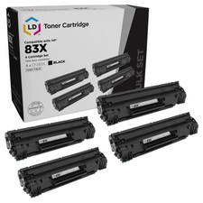 LD Compatible for HP CF283X/83X 4PK HY BLK Toners for LaserJet Pro M201dw/M225dn picture