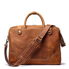Mullis Mercantile Leather Briefcase/Computer Bag, Messenger Bag, Laptop Bag, ... picture