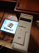 retro Dell Dimension XPS Pentium III 550 Windows 98 gaming industrial Nvidia TNT picture